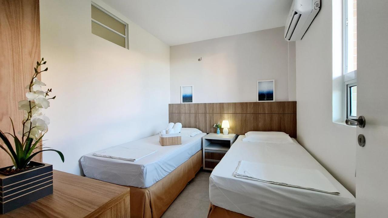 Paraiso Das Dunas - Apartamento A Beira Mar Com Jacuzzi - Proximo Ao Beach Park Акуираз Екстериор снимка